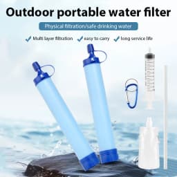 Outdoor Water Purifier Camping Hiking Emergency Life Portable Purifier Water Filter Suitable for Streams, Lakes Outdoors Camping