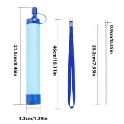 Outdoor Water Purifier Camping Hiking Emergency Life Portable Purifier Water Filter Suitable for Streams, Lakes Outdoors Camping