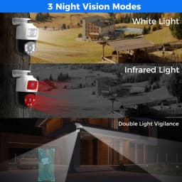 Hiseeu Dual Lens 3MP+3MP POE IP PTZ Camera Waterproof Outdoor Home Security POE Camera Two-way Voice Dual Screen Camera