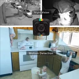 Mini Camera HD Portable Small Nanny Cam Video Voice Mini DV Recorder Indoor Covert Security Camera for Home and Office