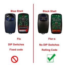 433MHz Rolling Code Garage Door Remote | FLO2R-S / FLO4R-S Compatible