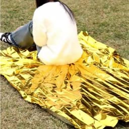 4 Pack Gold Silver Mylar Emergency Thermal Blankets 160×210cm Windproof Waterproof Reflective Survival Space Blankets for Car Em