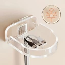 Punch‑Free Wall Mount Bracket Plastic Camera Shelf For Security Cameras Routers Small Household Devices No‑Drill Storage Holder