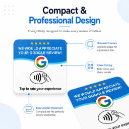 Programmable NTAG215 NFC Card 13.56MHz Square Round Adhesive PVC Desktop NFC Tag for Google Menu Tap‑to‑Access