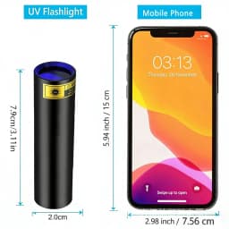 3W Mini USB Rechargeable 365/395nm Blacklight UV Flashlight Ultraviolet Torch Cat Dog Urine Scorpion Tinea Money Detector Lamp