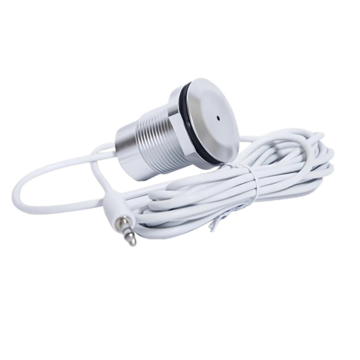 IP67 Outdoor Waterproof Passive Pickup Microphone 3.5mm Audio Plug Mic‑In for CCTV Security Camera