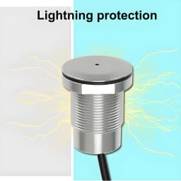 IP67 Outdoor Waterproof Passive Pickup Microphone 3.5mm Audio Plug Mic‑In for CCTV Security Camera