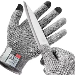 Cut Resistant Work Gloves Level 5 Touchscreen Gloves for Meat Cutting Fish Cleaning Anti Slip HPPE Protective Gloves Food Safe