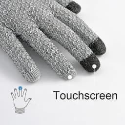 Cut Resistant Work Gloves Level 5 Touchscreen Gloves for Meat Cutting Fish Cleaning Anti Slip HPPE Protective Gloves Food Safe