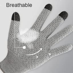 Cut Resistant Work Gloves Level 5 Touchscreen Gloves for Meat Cutting Fish Cleaning Anti Slip HPPE Protective Gloves Food Safe