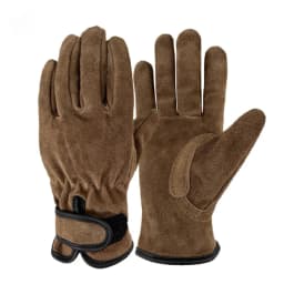 Cowhide Outdoor Protective Gloves Heat Insulation Anti-cutting Anti-thorning Camping Mountaineering Gradening Prunning Welding
