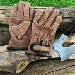 Cowhide Outdoor Protective Gloves Heat Insulation Anti-cutting Anti-thorning Camping Mountaineering Gradening Prunning Welding