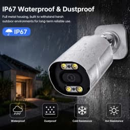 POE IP Security Camera 4MP 5MP 4K Smart Dual Light Night Vision Two Way Audio ONVIF IP67 Waterproof NVR ICSee App