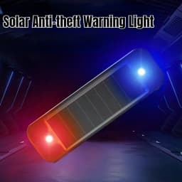 Mini LED Solar Car Warning Light Wireless Dummy Lamp Anti‑Theft Simulated Security Flash Caution LightNight Security for Vehicle