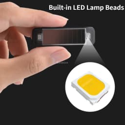 Mini LED Solar Car Warning Light Wireless Dummy Lamp Anti‑Theft Simulated Security Flash Caution LightNight Security for Vehicle