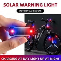Mini LED Solar Car Warning Light Wireless Dummy Lamp Anti‑Theft Simulated Security Flash Caution LightNight Security for Vehicle