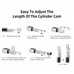 Smart Euro Cylindrical Door Lock ttlock app Keyless Security Entry Mechanical Key Waterproof fingerprint door lock For home