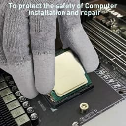 10 Pairs ESD Safety Work Gloves with Coated Fingertips for Electronics Maintenance, High Quality,