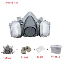 6200 Half Face Dust Mask Safety Work 503 5N11 Particle Filters Goggles Fit For Industrial Labor Paint Spray Decoration Grinding