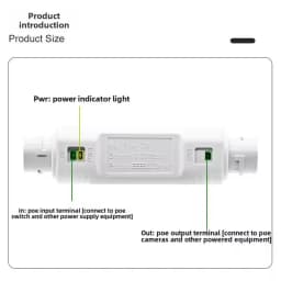 New POE Extender/Repeater Outdoor Waterproof 200meters Extension POE injector Adapter IEEE802.3at/af