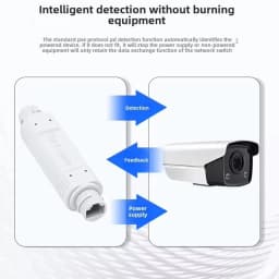 New POE Extender/Repeater Outdoor Waterproof 200meters Extension POE injector Adapter IEEE802.3at/af