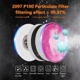 2091/2097 Particulate Filter P100 For 3m 6200 6800 7502 Serie Respirator Dust Mask Accessory Carpenter Painting Spray Industry