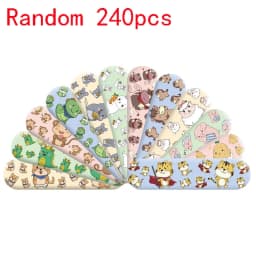 100pcs Cartoon Animal Pattern Waterproof Hemostasis Kids Band Aid Stickers Adhesive Bandage Wound Strips Plasters for Children