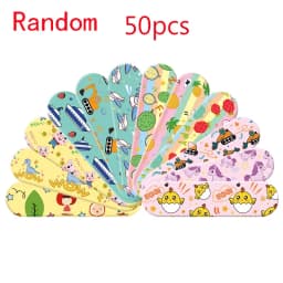 100pcs Cartoon Animal Pattern Waterproof Hemostasis Kids Band Aid Stickers Adhesive Bandage Wound Strips Plasters for Children