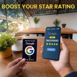 100Pcs Reusable Google Review Tap NFC Card, Review Us On Google Programmable NFC Tap Card User-Friendly Time-Saving Factory spot