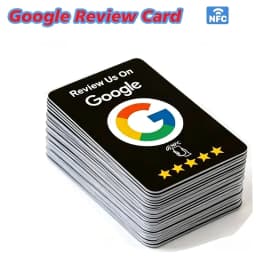 100Pcs Reusable Google Review Tap NFC Card, Review Us On Google Programmable NFC Tap Card User-Friendly Time-Saving Factory spot
