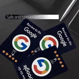 100Pcs Reusable Google Review Tap NFC Card, Review Us On Google Programmable NFC Tap Card User-Friendly Time-Saving Factory spot