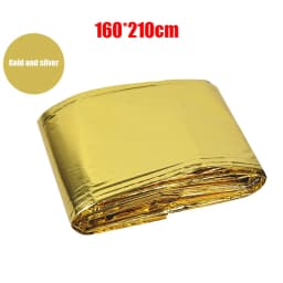Survival Blanket Outdoor Survive Emergency Rescue First Aid Kit Windproof Waterproof Foil Thermal Blanket for Camping Hiking