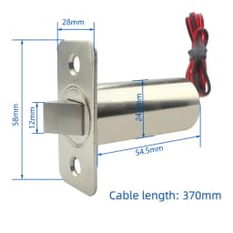 DC12v24v embedded electric bolt lock concealed access control electric lock wooden door stainless steel door electric lock