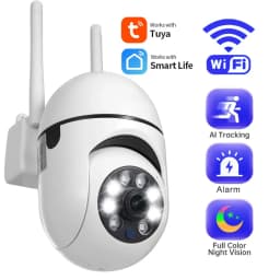 Tuya Smart WiFi IP PTZ Camera 5MP Security Indoor Camera 3MP Color Night Vision Two Way Audio Color Night Vision Surveillance