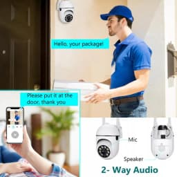Tuya Smart WiFi IP PTZ Camera 5MP Security Indoor Camera 3MP Color Night Vision Two Way Audio Color Night Vision Surveillance