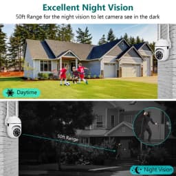 Tuya Smart WiFi IP PTZ Camera 5MP Security Indoor Camera 3MP Color Night Vision Two Way Audio Color Night Vision Surveillance