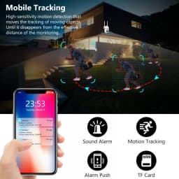Tuya Smart WiFi IP PTZ Camera 5MP Security Indoor Camera 3MP Color Night Vision Two Way Audio Color Night Vision Surveillance