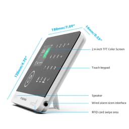 FUERS Alarm System Smart Home WIFI GSM Security Alarm Host Ant-theft with Door Motion Sensor Tuya Smart App control work Alexa