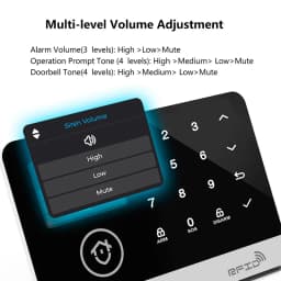 FUERS Alarm System Smart Home WIFI GSM Security Alarm Host Ant-theft with Door Motion Sensor Tuya Smart App control work Alexa
