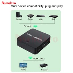 EZCAP181 Analog VHS to Digital Video Audio Recorder AV HD USB Video Capture Recorders for U Hi8 VCR DVR Camcorder Tape Digitizer