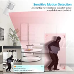 Tuya Smart WiFi IP Camera PIR Shell Design Indoor Hidden Security Camera 2MP 5MP Night Vision 2-Way Audio Motion Detection Cam