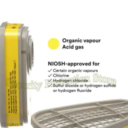 Respirator Cartridge 6003 Helps Protect Against Organic Vapors or Acid Gases