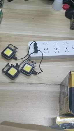 Super Bright 1500LM Work Light COB 500mah LED Flashlight Pocket Keychain USB Rechargeable Waterproof For Outdoor Camping