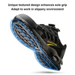 Steel Toe Shoes for Men Indestructible Work Shoes Lightweight Non Slip Safety Shoes Air Shock Sneakers Construction Work Shoes