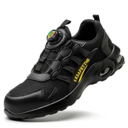 Steel Toe Shoes for Men Indestructible Work Shoes Lightweight Non Slip Safety Shoes Air Shock Sneakers Construction Work Shoes