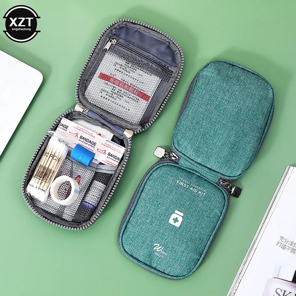 2025 Portable Medicine Storage Bag Travel First Aid Kit Medicine Bags Organizer Useful Mini Outdoor Emergency Survival Bag