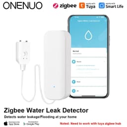 Tuya WiFi or Zigbee Water Level Sensor Leakage Alarm Flood Leak Detector Smart Home Life APP Water Alert Overflow Alarm Security