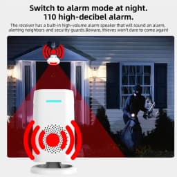 KERUI Split Welcome Chime Bell Intelligent Wireless Doorbell PIR Sensor Alarm Multiple Ringtones 433mhz Alarm Detector for Home