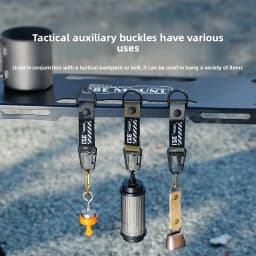 ISE MOUNT Outdoor Multifunctional Ribbon Buckle Short Eagle Beak Keychain Backpack Tactical Extension Belt