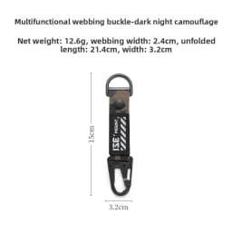 ISE MOUNT Outdoor Multifunctional Ribbon Buckle Short Eagle Beak Keychain Backpack Tactical Extension Belt